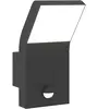 vidaXL Applique murale LED d'extérieur avec capteurs noir