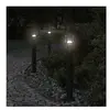 vidaXL Lampadaire d'extérieur noir 60 cm acier inoxydable