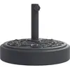 vidaXL Base de parasol pour mâts Ø38 / 48 mm 25 kg rond