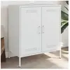 vidaXL Buffet blanc 68x39x79 cm acier