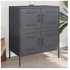 vidaXL Buffet anthracite 68x39x79 cm acier