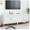 vidaXL Meubles TV 2 pcs blanc 68x39x50,5 cm acier