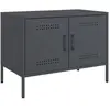 vidaXL Meuble TV anthracite 68x39x50,5 cm acier
