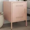 vidaXL Table de chevet rose 36x39x50,5 cm acier