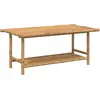 vidaXL Table basse 110x55x45 cm bambou