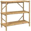 vidaXL Étagère à 3 niveaux 100x40x90 cm bambou