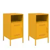 vidaXL Tables de chevet 2 pcs jaune moutarde 36x39x68 cm