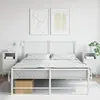 vidaXL Tables de chevet 2 pcs blanc 36x39x68 cm acier laminé à froid