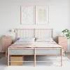 vidaXL Tables de chevet 2 pcs rose 36x39x68 cm acier laminé à froid