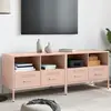 vidaXL Vidaxl Meubles Tv 2 Pcs Rose 68x39x50,5 Cm Acier