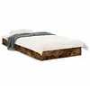 vidaXL Cadre de lit chêne fumé 75x190 cm bois d'ingénierie