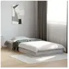 vidaXL Cadre de lit sonoma gris 75x190 cm bois d'ingénierie