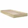 vidaXL Cadre de lit chêne sonoma 75x190 cm bois d'ingénierie
