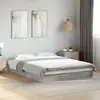 vidaXL Cadre de lit sonoma gris 140x200 cm bois d'ingénierie
