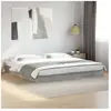 vidaXL Cadre de lit gris béton 180x200 cm bois d'ingénierie