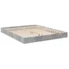 vidaXL Cadre de lit gris béton 160x200 cm bois d'ingénierie