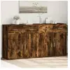 vidaXL Buffets 2 pcs chêne fumé 79x38x80 cm bois d'ingénierie