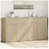 vidaXL Buffets 2 pcs chêne sonoma 79x38x80 cm bois d'ingénierie