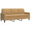 vidaXL Canapé à 3 places Marron 180 cm Velours