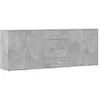 vidaXL Buffets 3 pcs gris béton bois d'ingénierie
