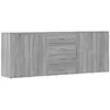 vidaXL Buffets 3 pcs Sonoma gris Bois d'ingénierie