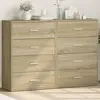 vidaXL Buffets 2 pcs chêne sonoma 60x31x84 cm bois d'ingénierie