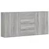 vidaXL Buffets 3 pcs sonoma gris 60x31x84 cm bois d'ingénierie