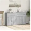 vidaXL Buffets 2 pcs sonoma gris 60x31x70 cm bois d'ingénierie