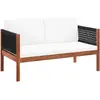 vidaXL Buffets 2 pcs blanc 60x31x70 cm bois d'ingénierie