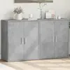 vidaXL Buffets 2 pcs gris béton 60x31x70 cm bois d'ingénierie