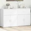 vidaXL Buffets 2 pcs blanc 60x31x70 cm bois d'ingénierie