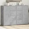 vidaXL Buffets 2 pcs gris béton 60x31x84 cm bois d'ingénierie