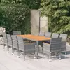 vidaXL Buffets 2 pcs gris béton 60x31x70 cm bois d'ingénierie