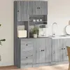 vidaXL Armoire de cuisine sonoma gris 95x50x180 cm bois d’ingénierie