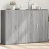 vidaXL Buffets 2 pcs sonoma gris 60x31x84 cm bois d'ingénierie