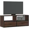 vidaXL Meuble TV chêne marron 100x31x39,5cm bois d'ingénierie et métal