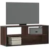 vidaXL Meuble TV chêne marron 100x31x39,5cm bois d'ingénierie et métal