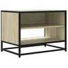 vidaXL Meuble TV chêne sonoma 61x40x46 cm bois d'ingénierie et métal