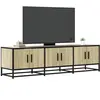 Vidaxl meuble tv chêne sonoma 150x35x41 cm bois d'ingénierie et métal