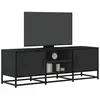 vidaXL Vidaxl Meuble Tv Noir 120x35x41 Cm Bois D'ingénierie Et Métal