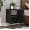 vidaXL Table de chevet murale noir 40x31x39,5 cm
