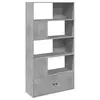 vidaXL Bibliothèque gris béton 100x36x189 cm bois d'ingénierie