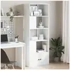 vidaXL Bibliothèque blanc 70x36x189 cm bois d'ingénierie