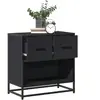 Vidaxl - Table de chevet noir 60x31x60 cm bois d'ingénierie et métal