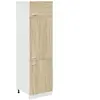 vidaXL Armoire de réfrigérateur Chêne sonoma 60x57x207 cm Aggloméré