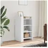vidaXL Buffet blanc 45x35x75 cm bois d'ingénierie