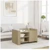 vidaXL Table basse chêne sonoma 80x50x50 cm bois d'ingénierie