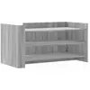 vidaXL Table basse sonoma gris 100x50x50 cm bois d'ingénierie