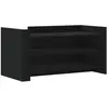 vidaXL Table basse noir 100x50x50 cm bois d'ingénierie