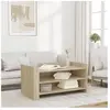 vidaXL Table basse chêne sonoma 100x50x50 cm bois d'ingénierie